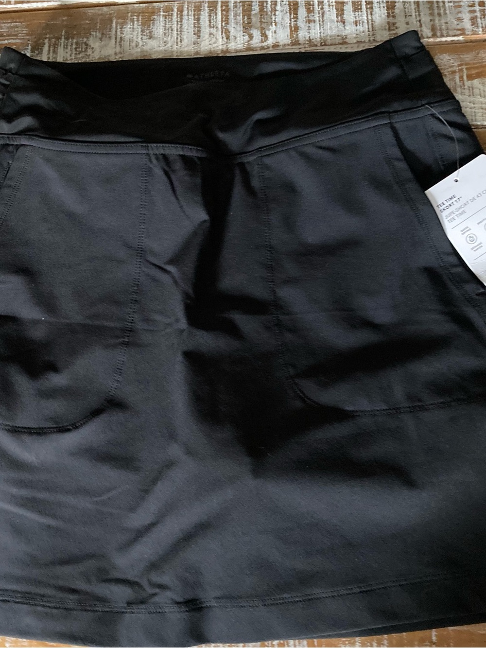 Athleta Black Pocket Mini Skirt